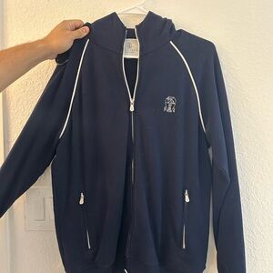 Brunello Cucinelli Black and White Knit Top